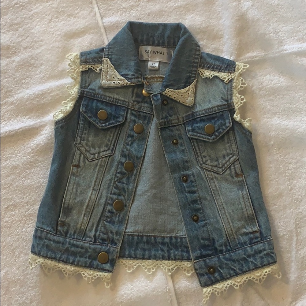 Denim vest for kids